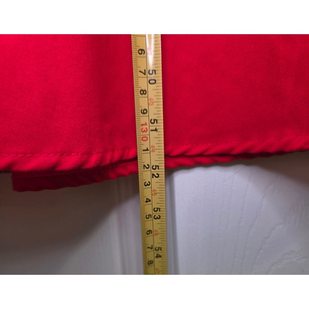 VTG Western Collection Red Rodeo Dress Fringe Concho Wolf M USA Circle Skirt - Picture 13 of 14